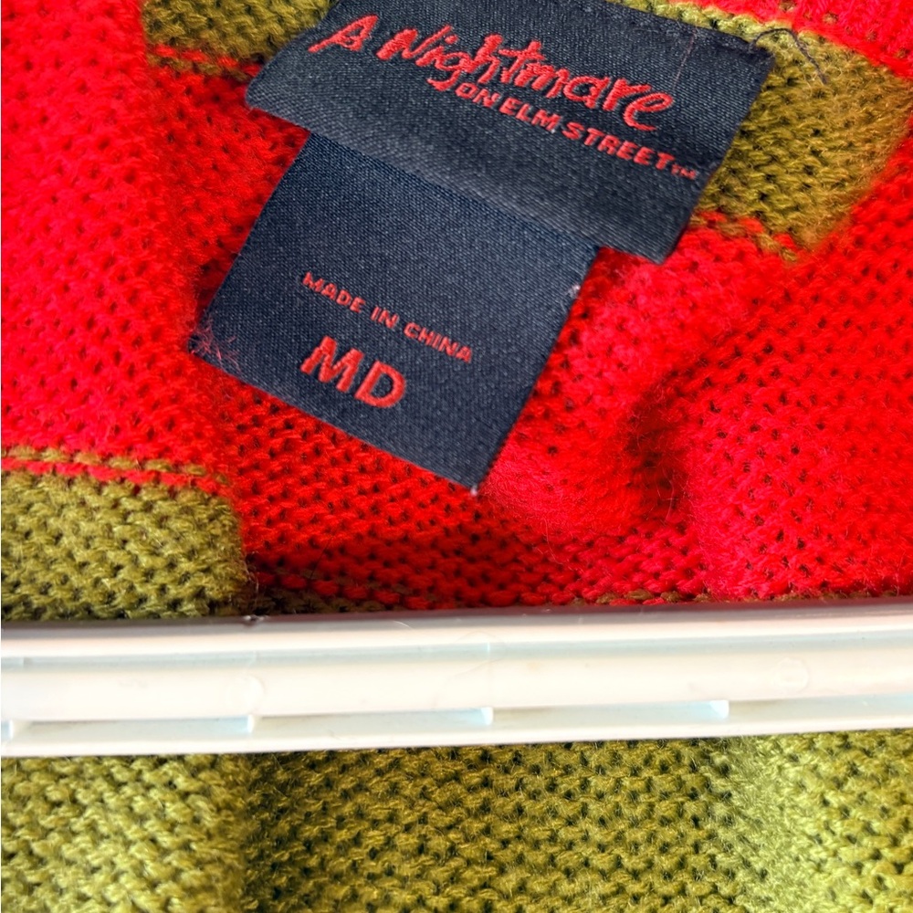 Hot Topic nightmare on Elm Street Striped Open-Front Cardigan - Picture 3 of 5